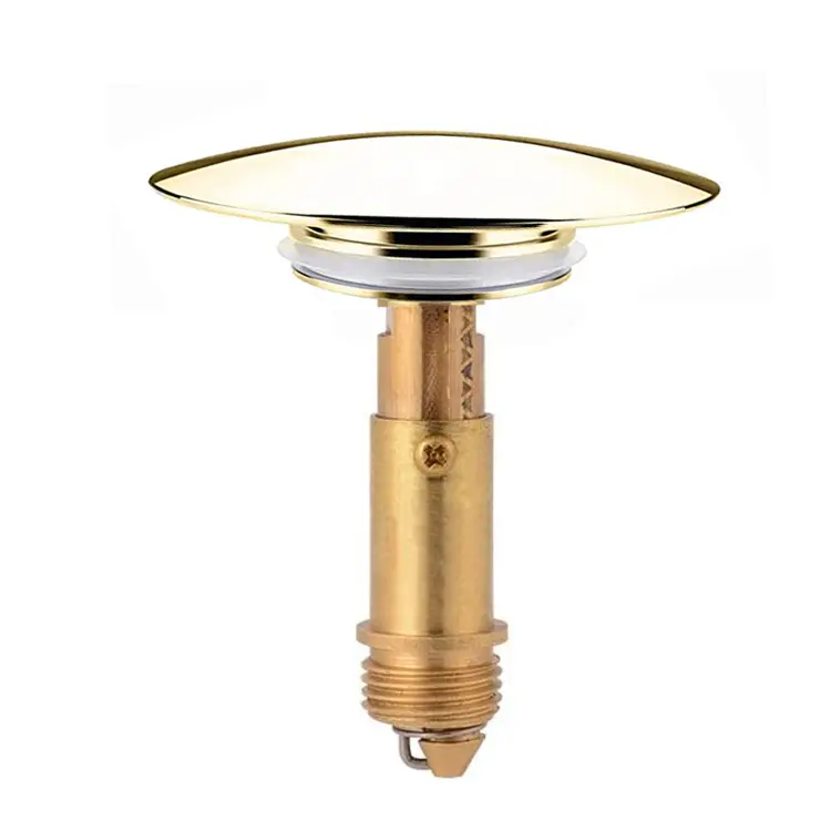 High-Quality Pop Up Click Spring Drain Fitting, Sliding Sink Plug, Pop Up Drain Valve For Kitchen, Bathroom, Sink, Bathtub, Solid Brass Chrome Plating, 40 mm, 66 mm Manufacturer, Factory
