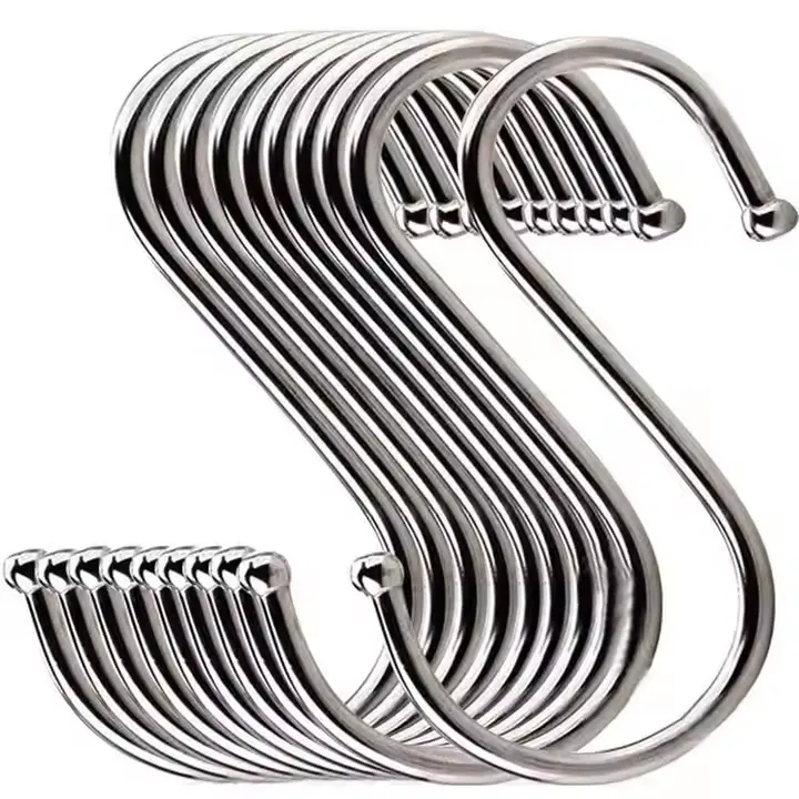 Wholesale Stainless Steel Heavy Duty Hanging Hooks Chrome Plated S Shape Hooks Manufacturer, Factory