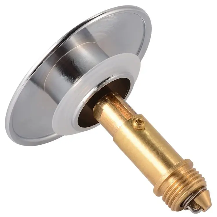 High-Quality Pop Up Click Spring Drain Fitting, Sliding Sink Plug, Pop Up Drain Valve For Kitchen, Bathroom, Sink, Bathtub, Solid Brass Chrome Plating, 40 mm, 66 mm Manufacturer, Factory