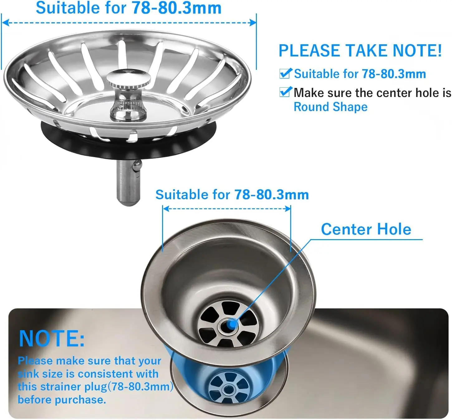 Kitchen Sink Strainer Detail