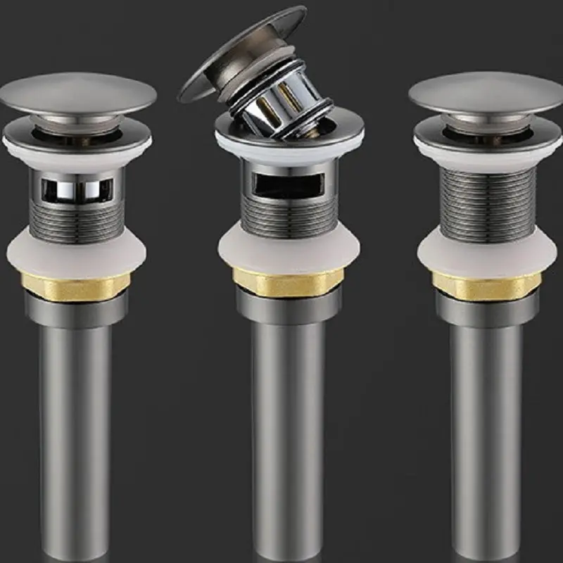 China Bathroom Sink Wash Basin Push Down Pop-Up Drain Filter Sink Stopper Factory, Suppliers