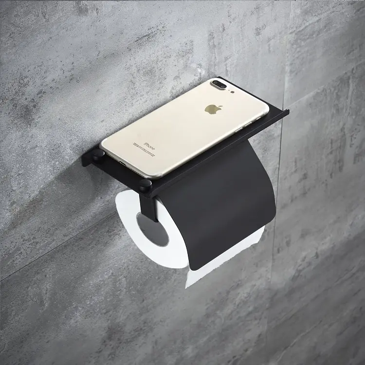 Wholesale Stainless Steel 304 Tissue Holder, Bathroom Roll Paper Holder, Hotel Non-perforated Phone Holder, Bathroom Wall Mounted Toilet Paper Holder Factory, Supplier