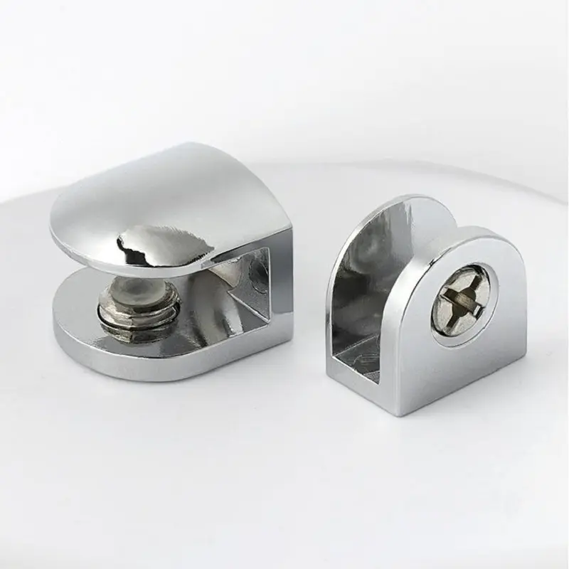 Wholesale Glass clip Display cabinet fixed laminated glass clip lengthened 4-6mm clip Factories, Factory