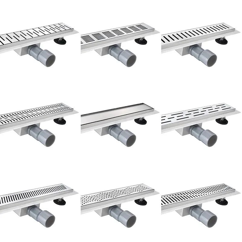 Wholesale SUS Anti-Odor 70*600mm Long Bathroom SS 304 Stainless Steel Rectangle Linear Shower Floor Drain Factories, Factory