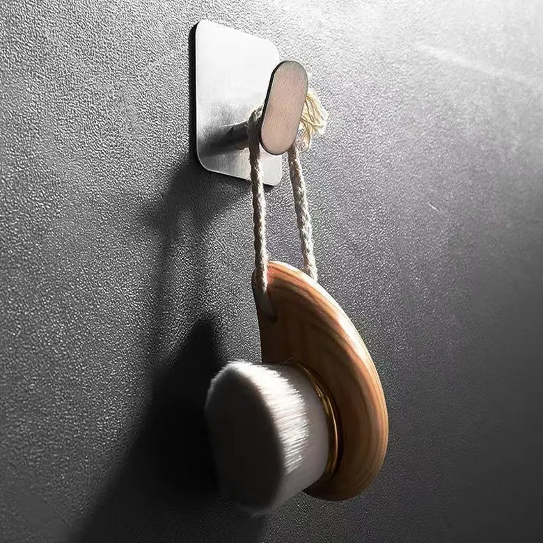 China Waterproof Stainless Steel Adhesive Robe Towel Hooks Wall Hook Manufacturers, Factory