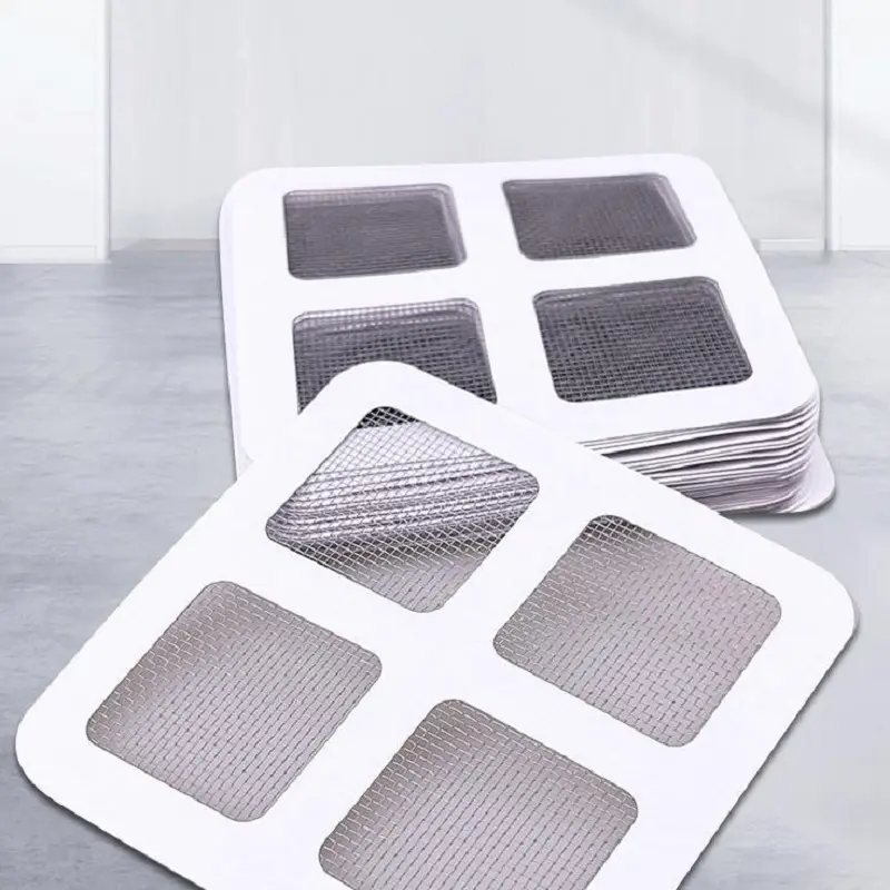 China Drain sticker Kitchen anti-clogging filter screen bathroom bathroom sewer hair filter sticker disposable shower hair catcher Manufacturers, Suppliers