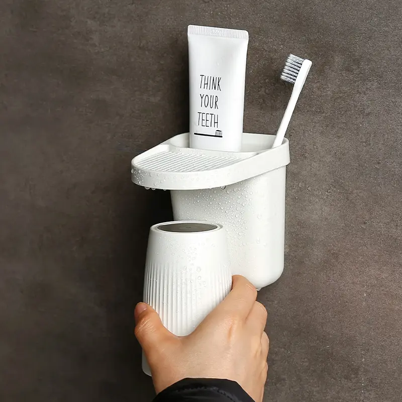 China Toothbrush holder Punch-free magnetic wall shelf Manufacturer, Factories