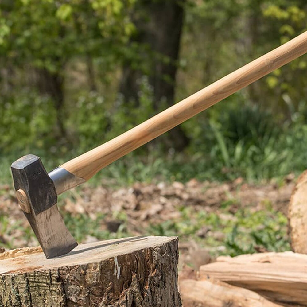 Custom Wood Cutting Axe Outdoor Heavyweight Felling Tool With Heavy Duty (4)