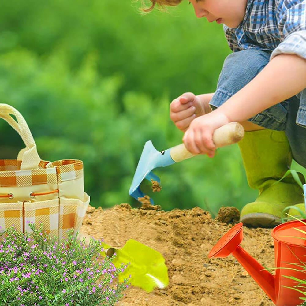 Childs Gardening Set Tools Kids Sized Garden Small Kit