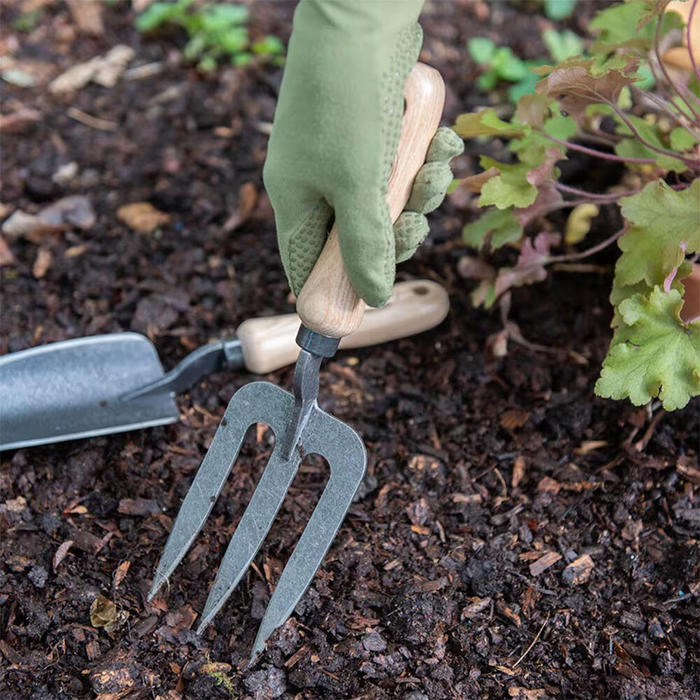 Garden Forks Stainless Steel Gardening Tool With Wood