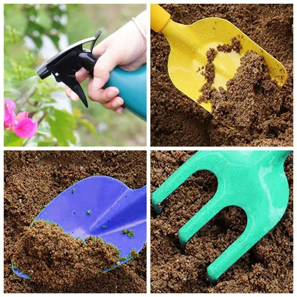 Childs Gardening Set Tools Kids Sized Garden Small Kit (5)