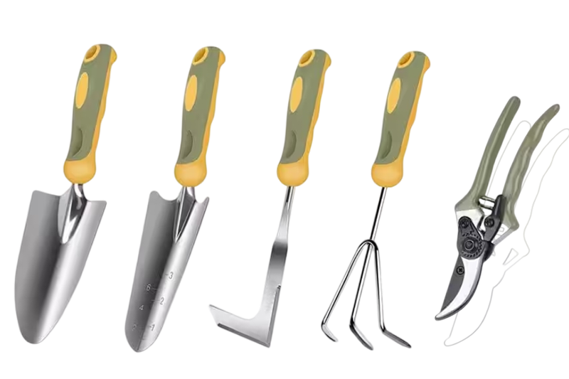 Premium digging tools closeup