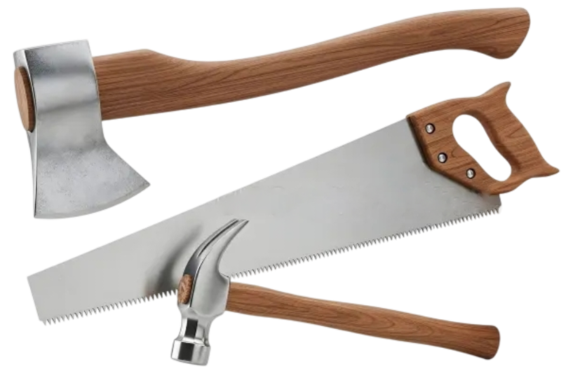 Hand Tools category preview showing hammer and carbon blades