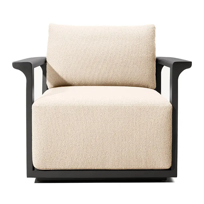 High-Quality JIANGYIREN Outdoor Luxury Furniture Modern Style Leisure Chair Natural Teak Garden Swivel Chair Supplier, Factory