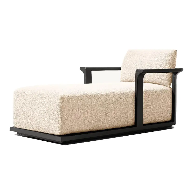 Wholesale Luxury Teak Furniture Garden Chaise Lounge Pool Leisure Outdoor Toffee Chair Manufacturer, Suppliers