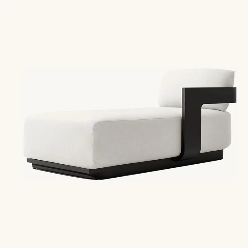 Custom High-end aluminum alloy sun lounger for hotel resort garden villas Factory, Factories