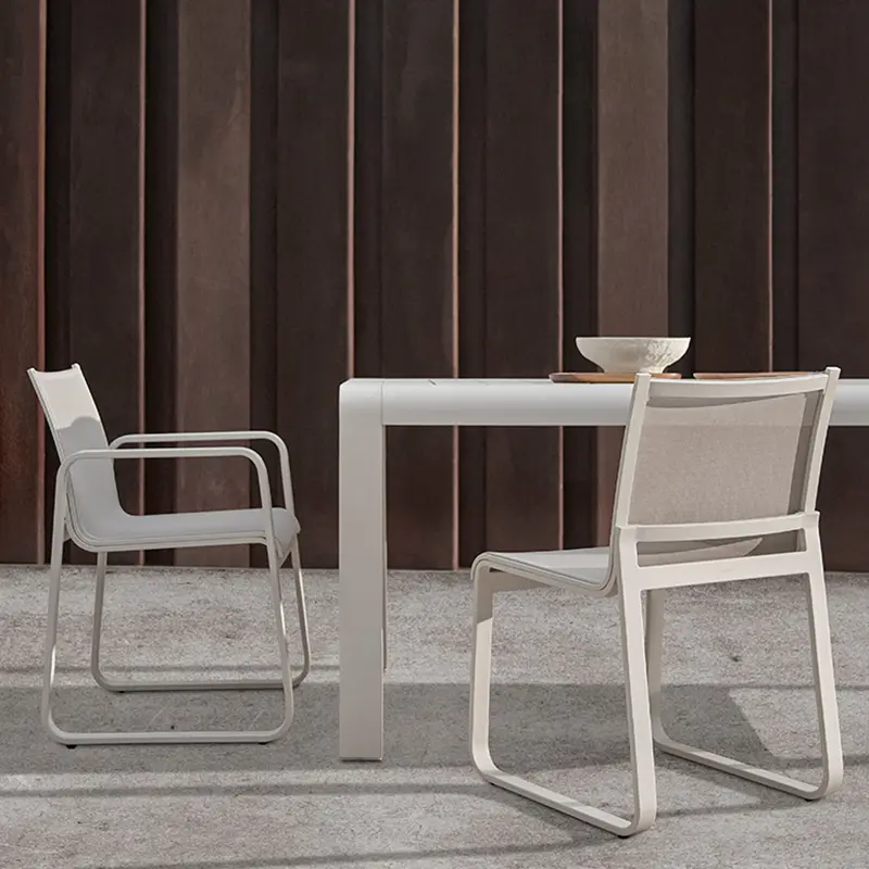 OEM JIANGYIREN Dining Furniture Durable Metal Cafe Chairs Outdoor Dining Table Patio Garden Set Manufacturers, Factory