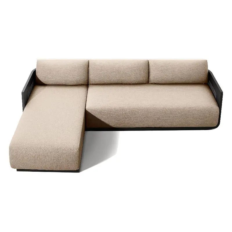 OEM Outdoor Teak Sofa Set Weather Resistant Solid Wood Aluminum Frame Durable Furniture Factory, Factories