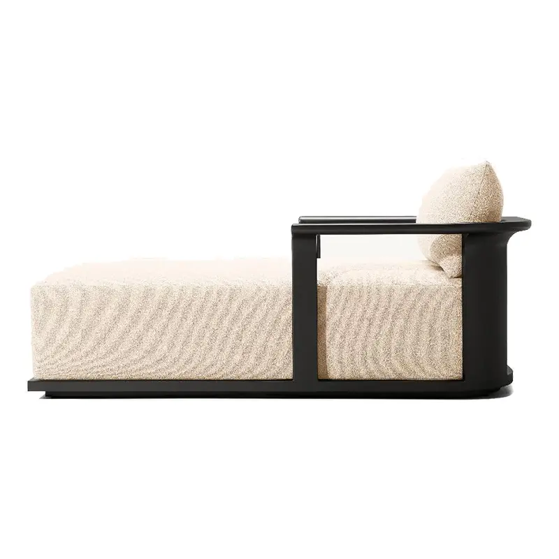 Wholesale Luxury Teak Furniture Garden Chaise Lounge Pool Leisure Outdoor Toffee Chair Manufacturer, Suppliers