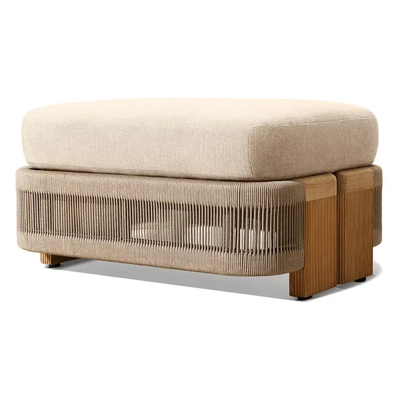 Wholesale Waterproof Teak Rattan Round Sofa Outdoor Garden Furniture Set Supplier, Factory