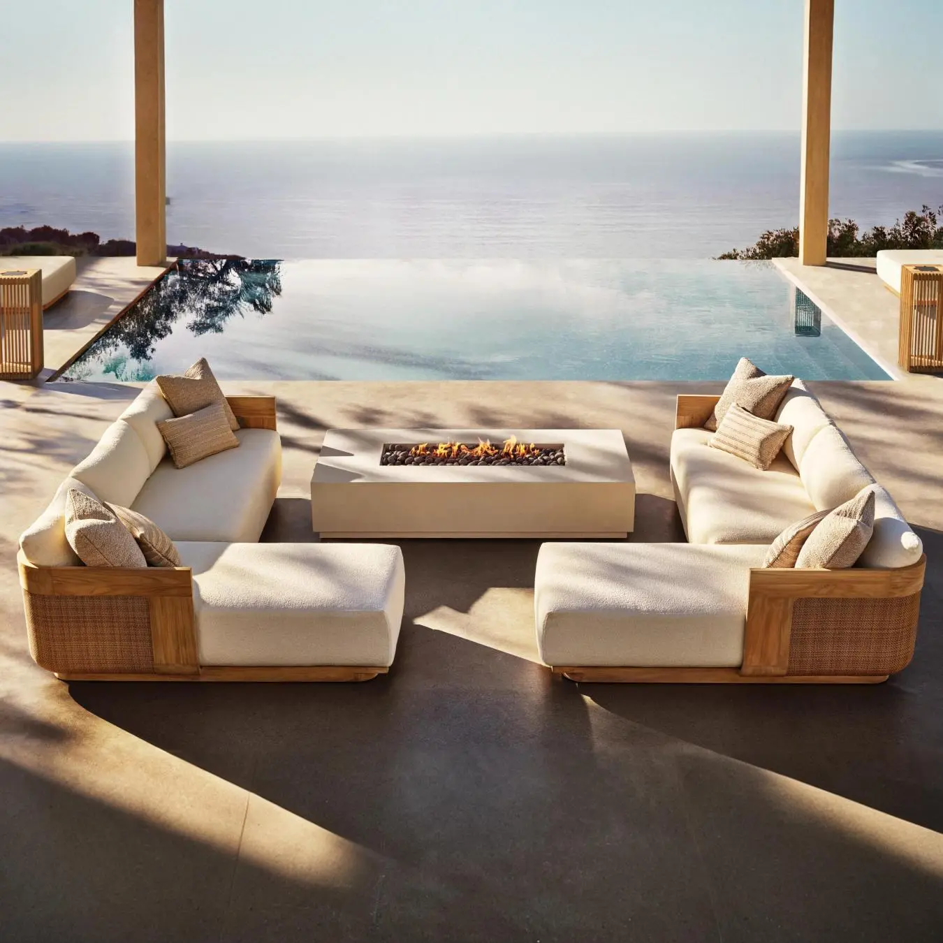 High-Quality Product Introduction: JIANGYIREN Contemporary Outdoor Luxury Furniture Teak Garden Sofa Set Manufacturer, Suppliers