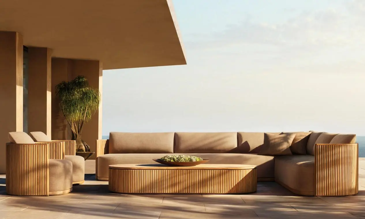 Wholesale JIANGYIREN Custom Outdoor Furniture Teak Sofa for Terrace Manufacturer, Factory