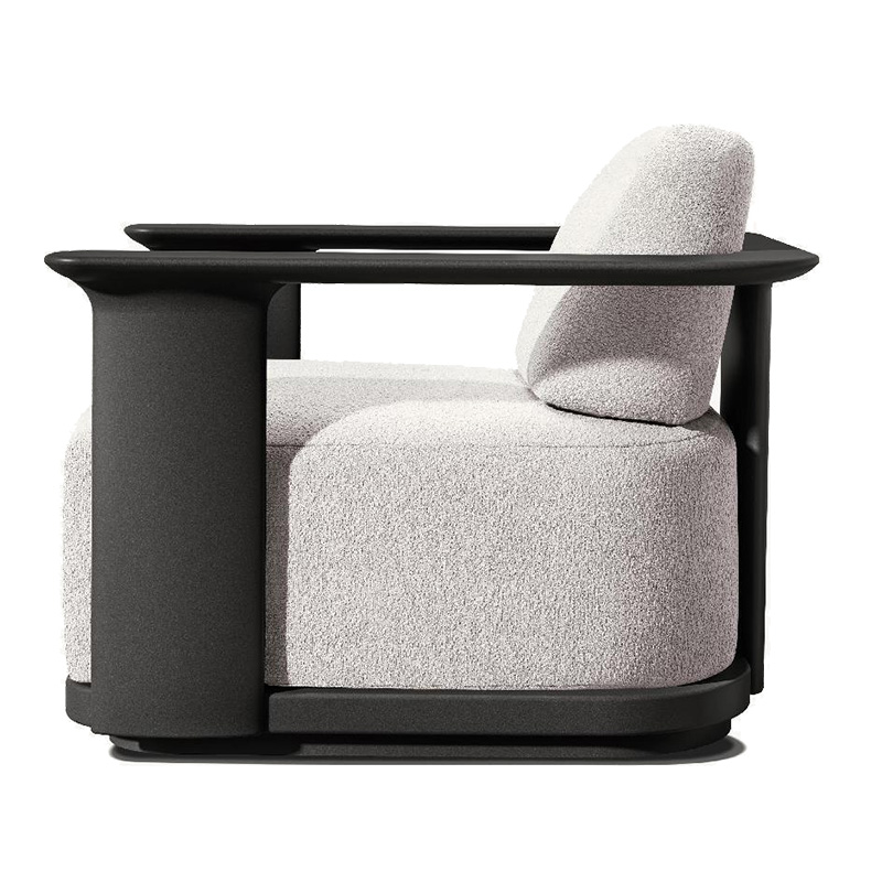 Sturdy aluminum metal frame outdoor sofa