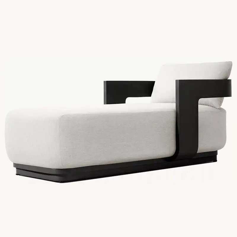 Custom High-end aluminum alloy sun lounger for hotel resort garden villas Factory, Factories