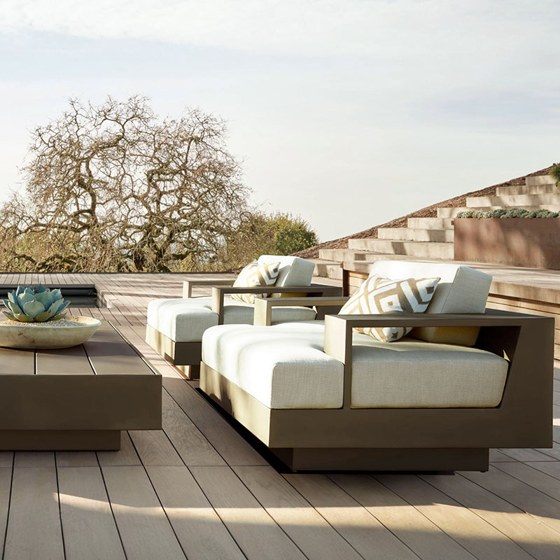 Factory Hot Sale Aluminum Sofa Modern Luxury Garden Furniture