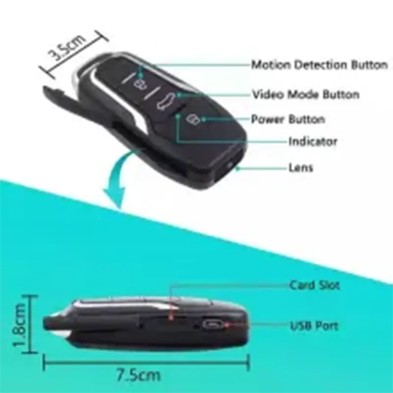 OEM New S880 Mini Car Key Chain with Hidden Recorder 1080P Supplier, Factory