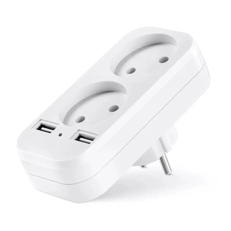 OEM Dual EU Socket Adapter with Wifi HD Spy security Camera Supplier, Factories
