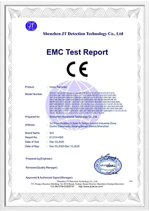 JZ Compliance Certificate - International Market Authorization