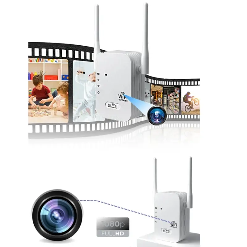 Wholesale WiFi Signal Amplifier Booster and Router with Hidden WiFi Camera Manufacturer, Manufacturers