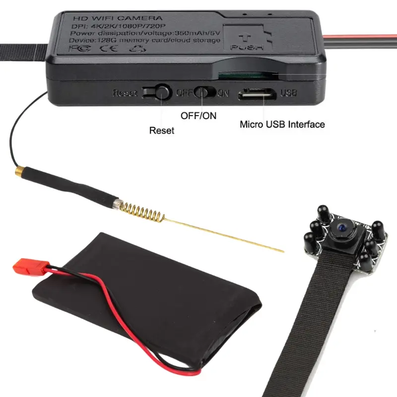 OEM Module Spy WiFi Camera with Plastic Box Night Vision/Flat/Wide Angel Supplier, Factories