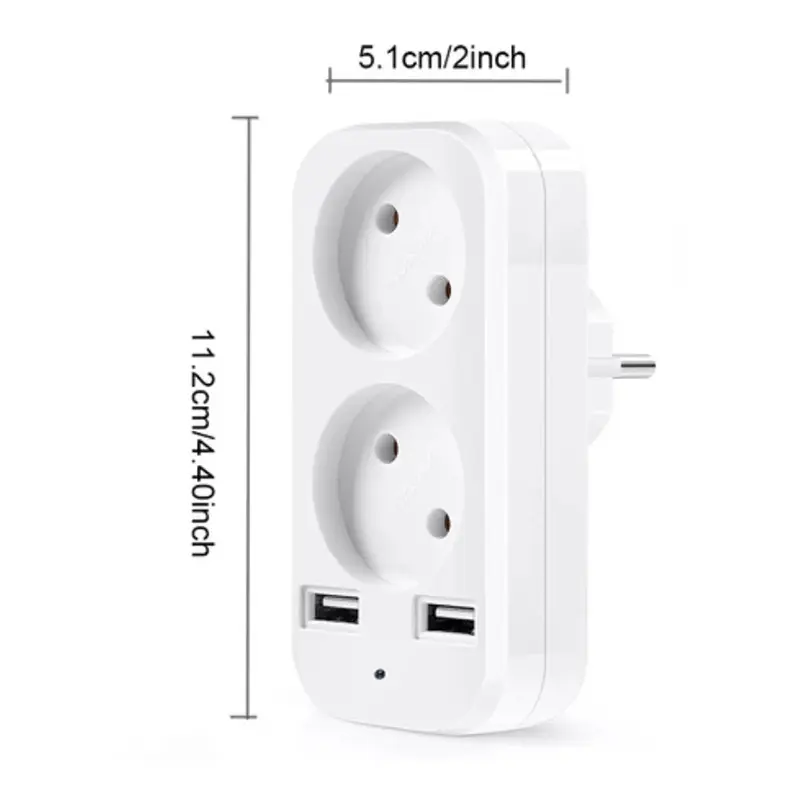 OEM Dual EU Socket Adapter with Wifi HD Spy security Camera Supplier, Factories