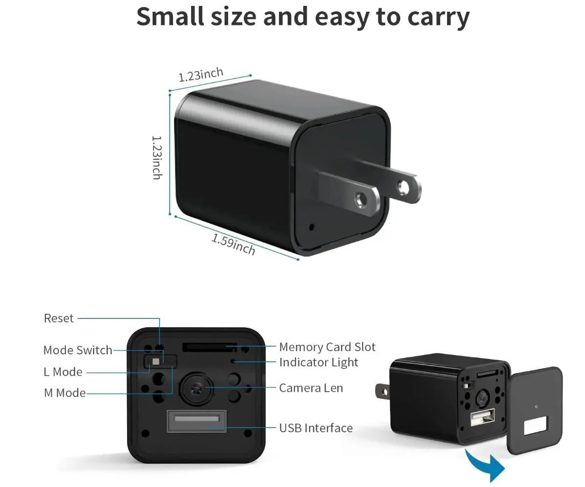 OEM USB Charger with Secret Hidden Spy Nanny Tiny Cameras Bulk Production Manufacturers, Factory