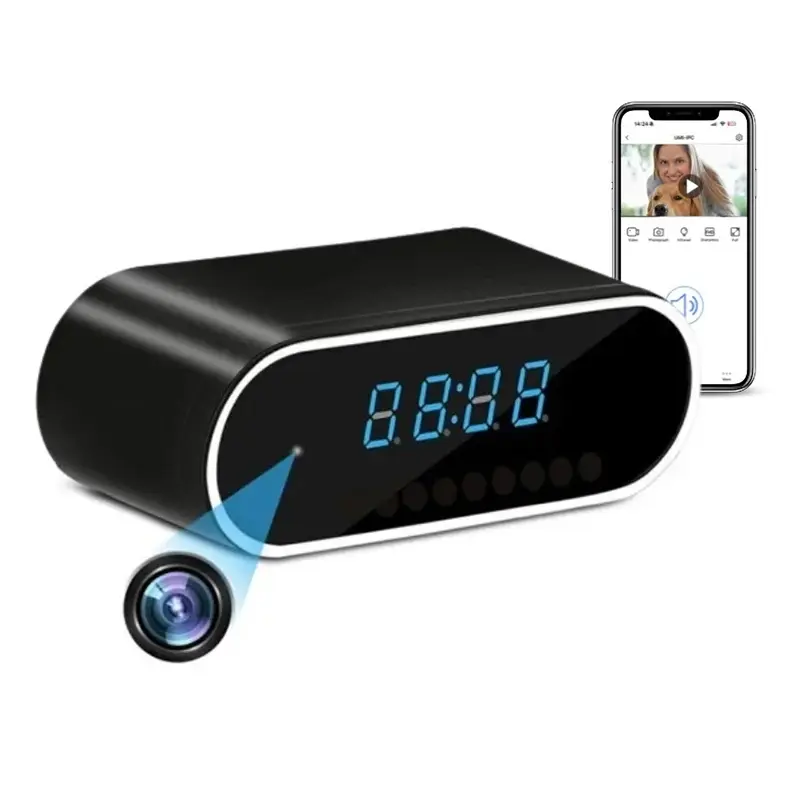 Wholesale Table Alarm Clock with Spy Hidden WiFi Camera Manufacturer, Supplier