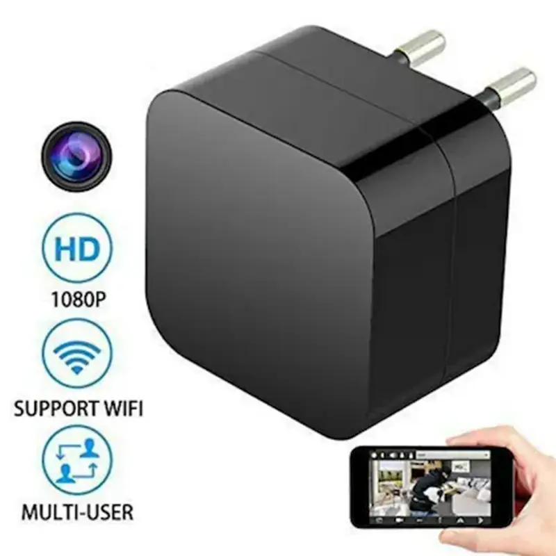Wholesale WiFi Spy Charger Camera with Night Vision Audio Video Recording Manufacturer, Factories
