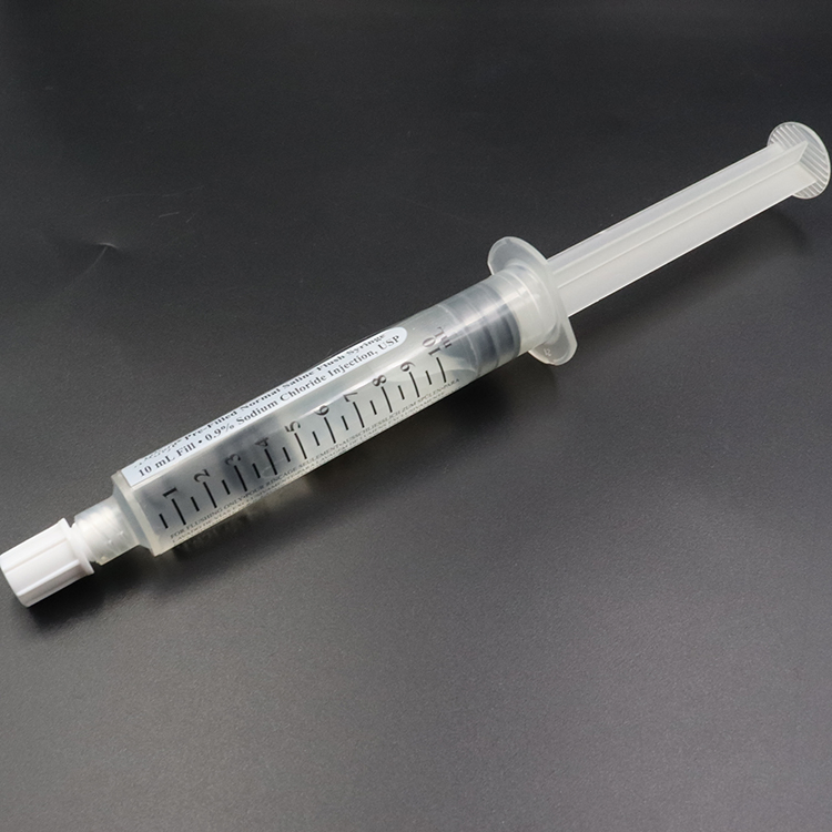 3ml 5ml 10ml Plastic Luer Lock Prefilled Saline IV Flush Syringe Manufacturers with CE ISO