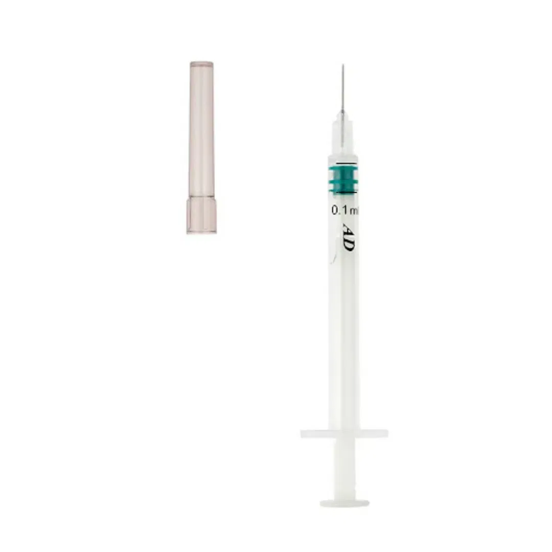 Disposable Ad Self-Destructing Syringe 2ml with Luer Lock and Needle Shield