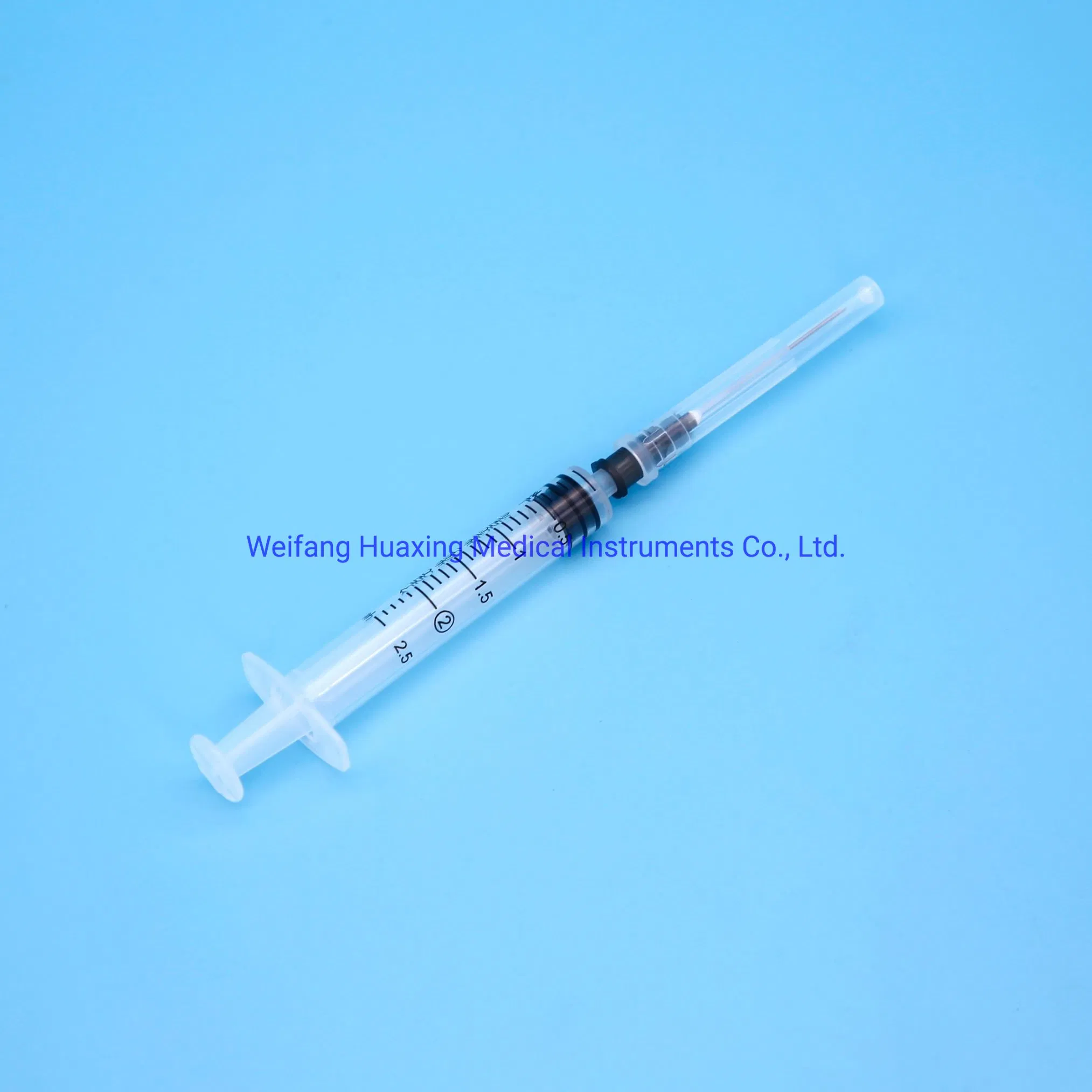 Steroid Irrigation Disposable Insulin Medical Injection Plastic Syringe with Hypodermic Needles