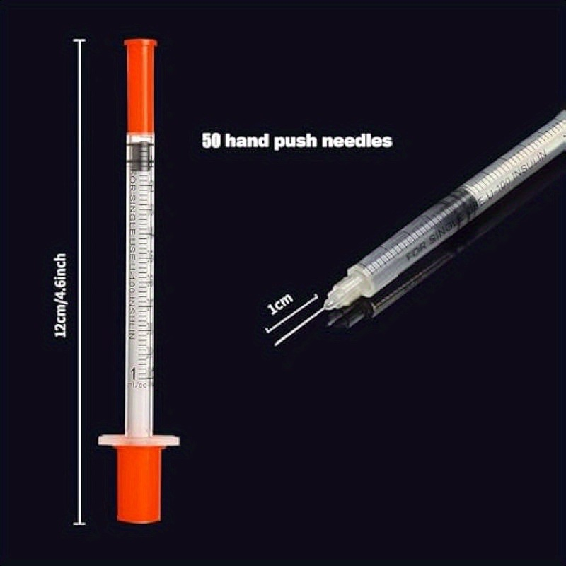 Disposable Insulin Syringe Syringes 31g 100 Unit 8mm 29 Gauge Diabetic Syringe 1cc Insulin Needles 31mm case Animal Use