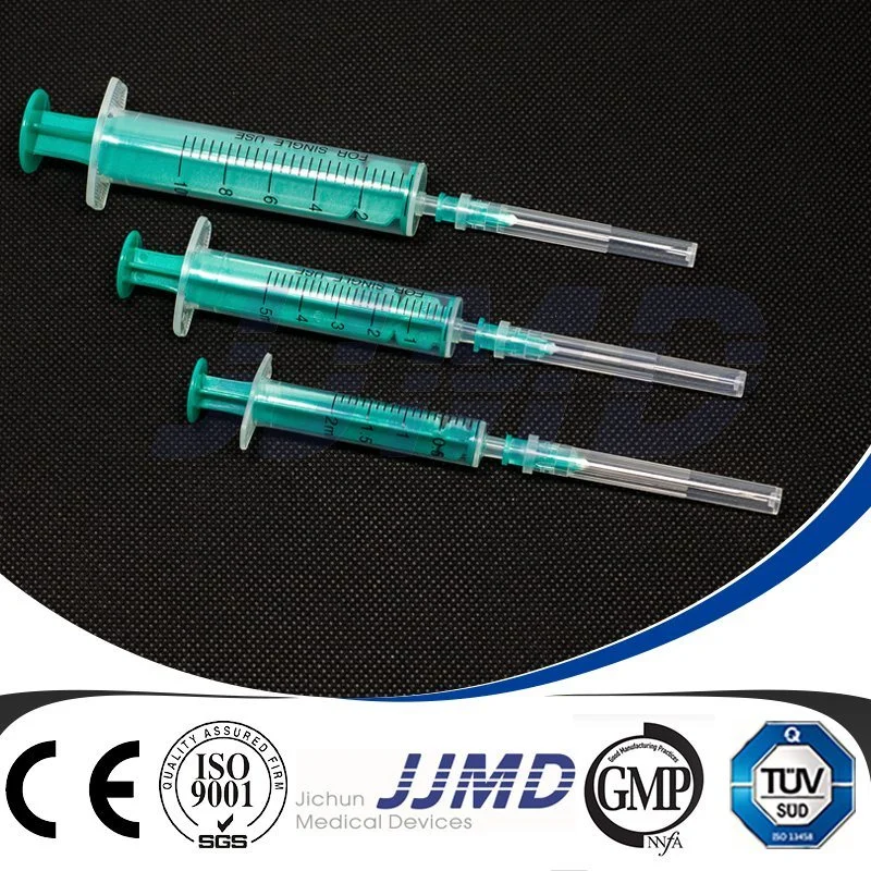 2 Part Disposable Plastic Luer Slip Sterile Injection Hypodermic Syringe