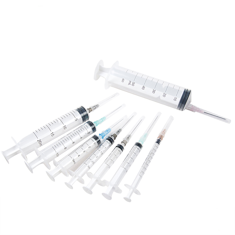 Disposable Medical Syringe With or Without Needle Luer Slip or Luer Lock