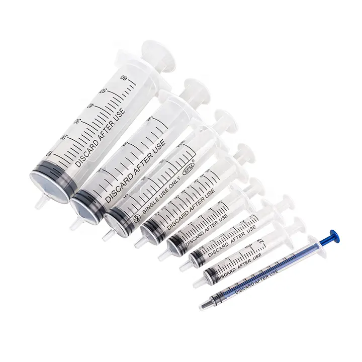 Industrial Veterinary Disposable Syringes 1ml 2ml 3ml 5ml 10ml 30ml 50ml Slip Lock Syringe Without Needle