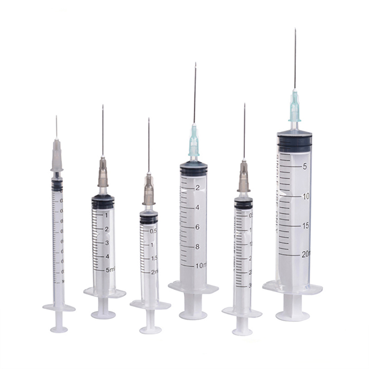 Disposable Medical Syringe With or Without Needle Luer Slip or Luer Lock