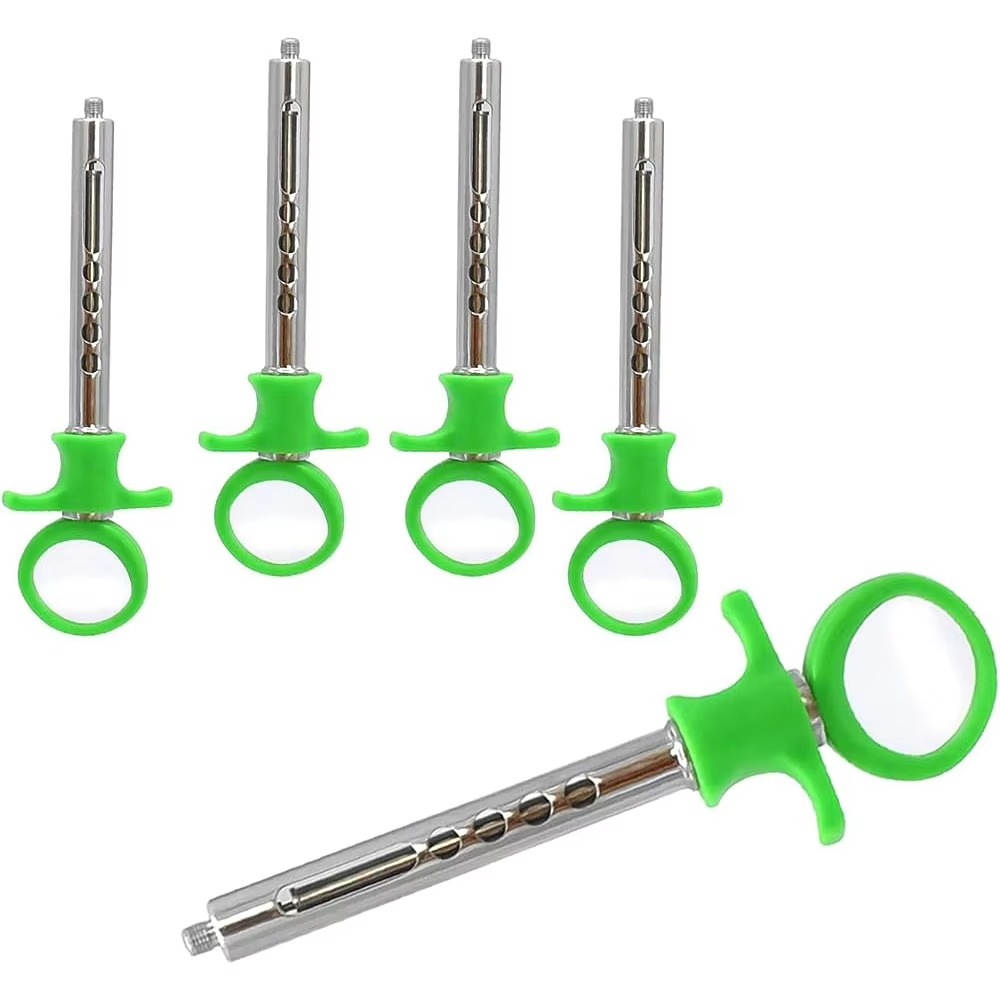Rainbow Titanium Dental Aspirating Syringe Autoclavable Anesthetic Delivery Device Pack of Three