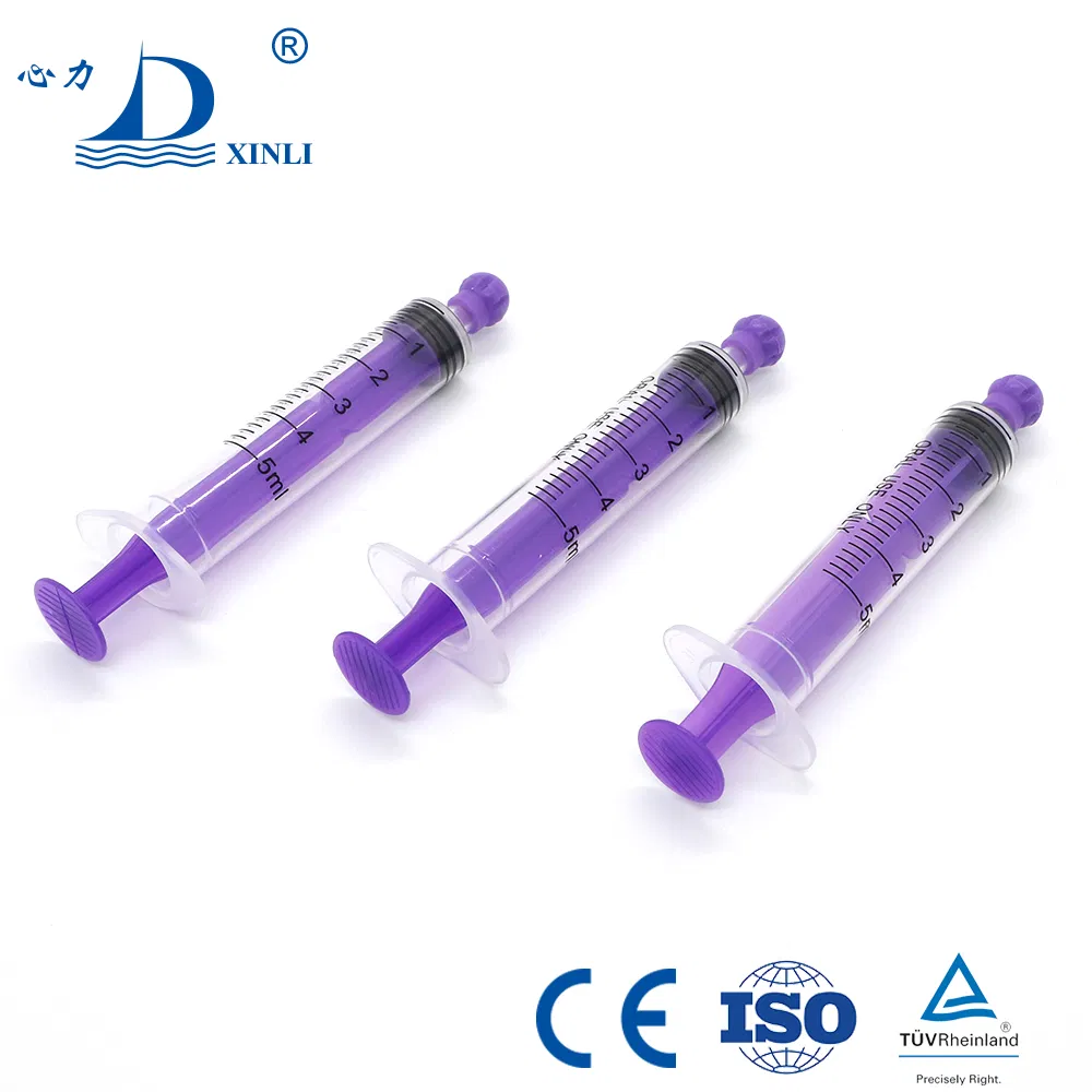 1ml/3ml/5ml/10ml Disposable Feeding Syringe with Transparent Nozzle and Mushroom Cover