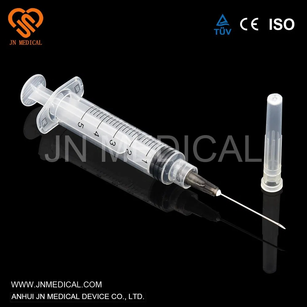 Disposable Medical 3 Parts Syringe Luer Slip Concentric