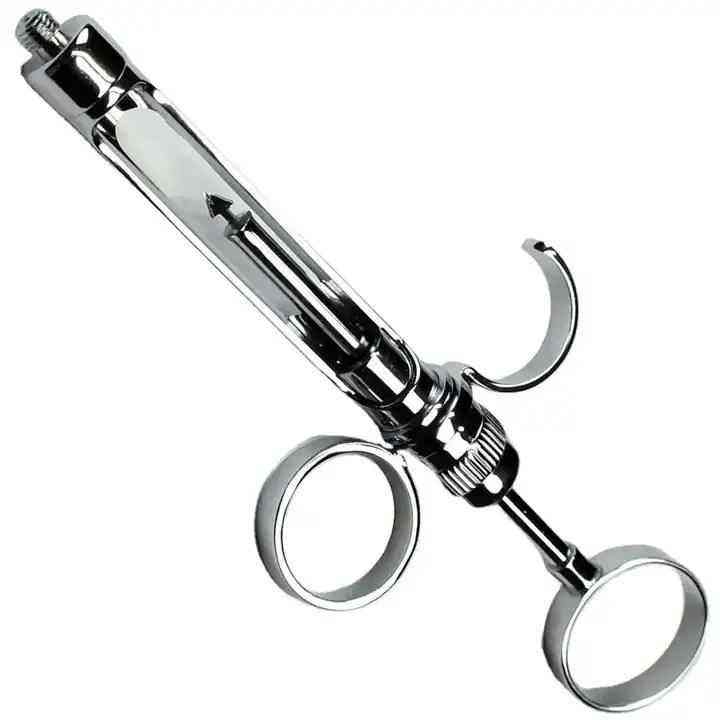 Stainless Steel Dental Syringe Dental Surgical Instrument With Head Dental Care Dental Anesthesia Aspiration Syringe
